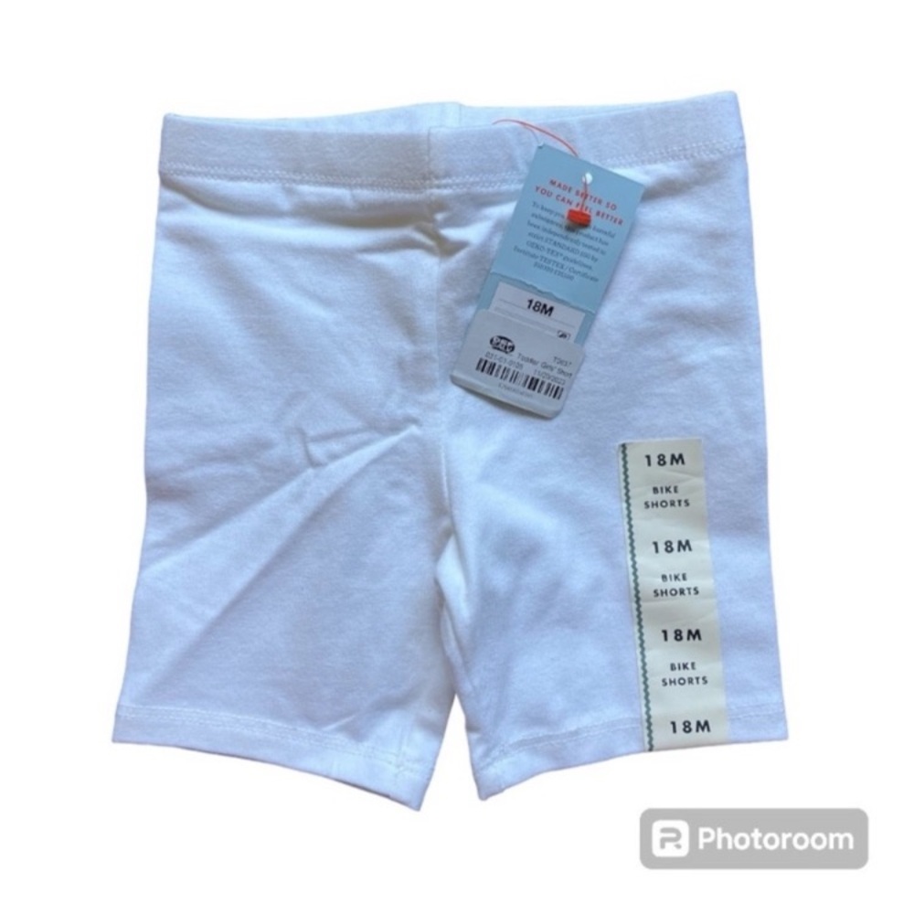 Cat & Jack White Kids' Bike Shorts
